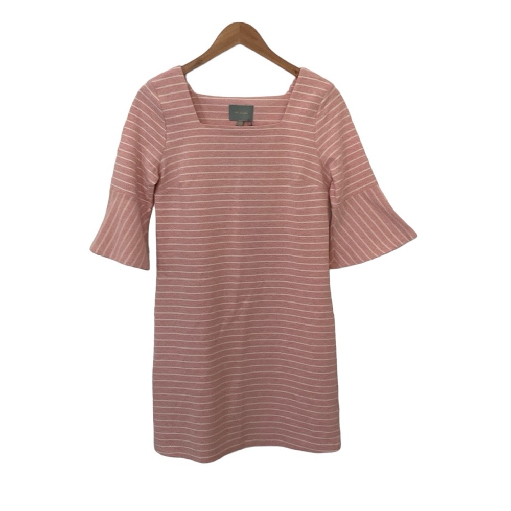 NEW Skies are Blue Pink and White Striped Dress Small